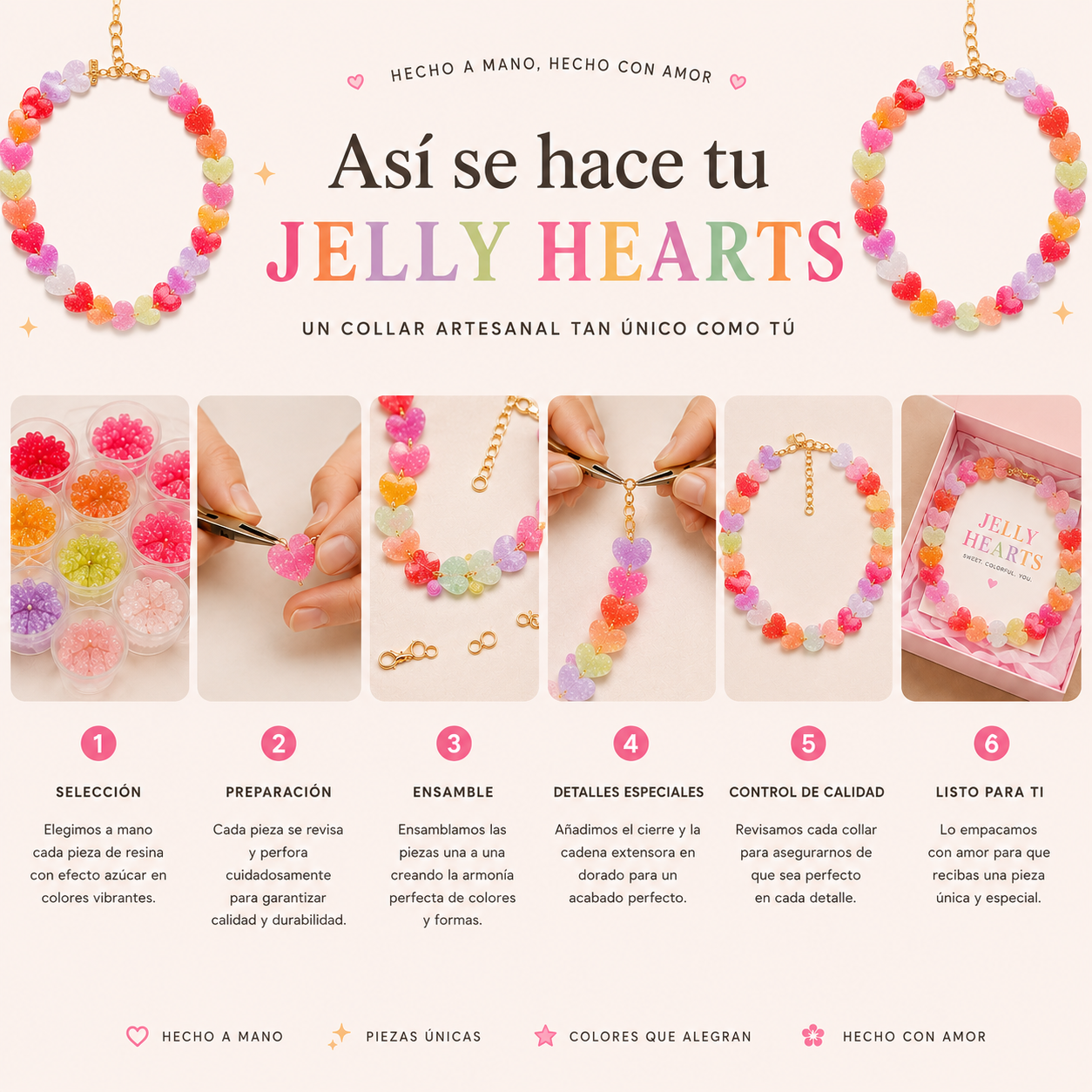 Collar de Corazones